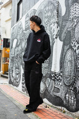 9090 x年輕歌曲國王徽標連帽衫