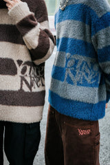 9090 X年輕歌曲Stripe船員頸編織