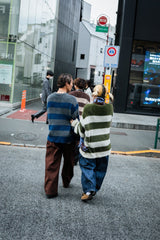 9090 X年輕歌曲Stripe船員頸編織