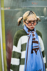 9090 X年輕歌曲Stripe船員頸編織