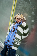 9090 X年輕歌曲Stripe船員頸編織