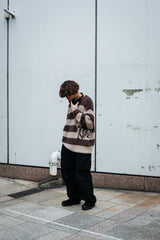 9090 X年輕歌曲Stripe船員頸編織