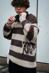 9090 X年輕歌曲Stripe船員頸編織