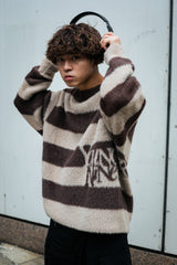 9090 X年輕歌曲Stripe船員頸編織