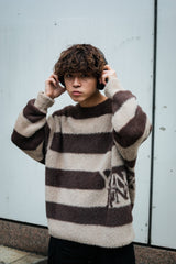 9090 X年輕歌曲Stripe船員頸編織