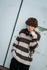 9090 X年輕歌曲Stripe船員頸編織