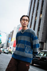 9090 X年輕歌曲Stripe船員頸編織