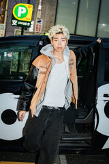 9090×younger song Old English Stadium Jacket