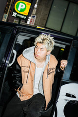 9090×younger song Old English Stadium Jacket