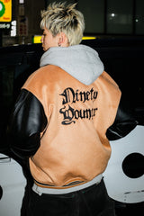 9090×younger song Old English Stadium Jacket
