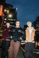 9090×younger song Old English Stadium Jacket