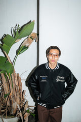 9090×younger song Old English Stadium Jacket