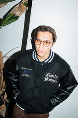 9090×younger song Old English Stadium Jacket