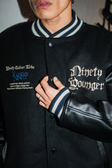 9090×younger song Old English Stadium Jacket