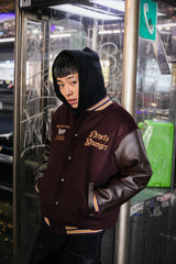 9090×younger song Old English Stadium Jacket