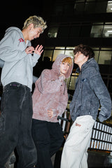 9090 x年輕歌曲化學拉鍊連帽衫