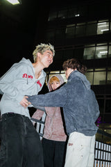 9090 x年輕歌曲化學拉鍊連帽衫