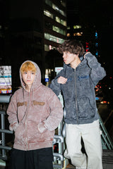 9090 x年輕歌曲化學拉鍊連帽衫