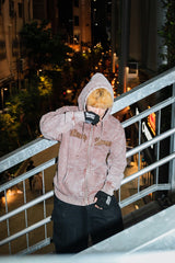 9090 x年輕歌曲化學拉鍊連帽衫