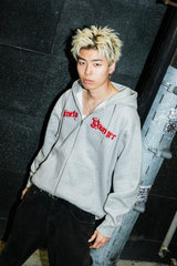 9090 x年輕歌曲化學拉鍊連帽衫