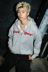 9090 x年輕歌曲化學拉鍊連帽衫