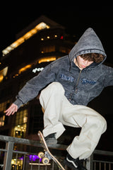 9090 x年輕歌曲化學拉鍊連帽衫