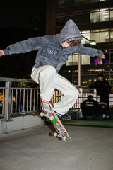 9090 x年輕歌曲化學拉鍊連帽衫