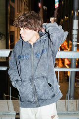 9090 x年輕歌曲化學拉鍊連帽衫