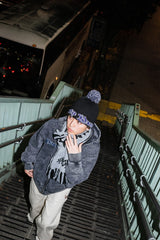 9090 x年輕歌曲化學拉鍊連帽衫