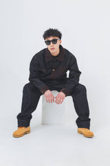 Corduroy Patch Denim Jacket