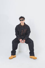 Corduroy Patch Denim Jacket