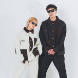 Corduroy Patch Denim Jacket