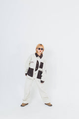 Corduroy Patch Denim Jacket