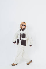 Corduroy Patch Denim Jacket