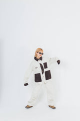 Corduroy Patch Denim Jacket