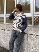 HTH 전체 패턴 니트