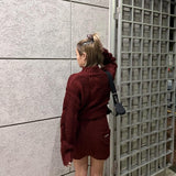 HTH cable knit short pants