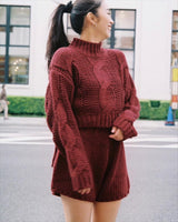 HTH CABLE KNIT TOPS