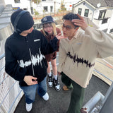 Radio wave knit polo