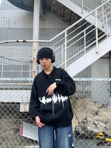 Radio wave knit polo