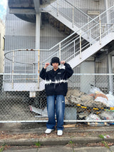 Radio wave knit polo