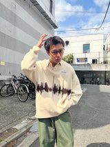 Radio wave knit polo