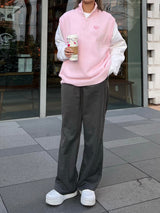 編織半拉鍊背心