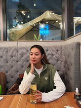 編織半拉鍊背心