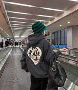 心臟徽標連帽衫