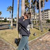 心臟徽標連帽衫