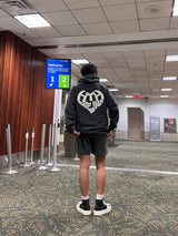 心臟徽標連帽衫