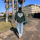 心臟徽標連帽衫