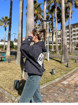 心臟徽標連帽衫