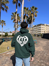 心臟徽標連帽衫